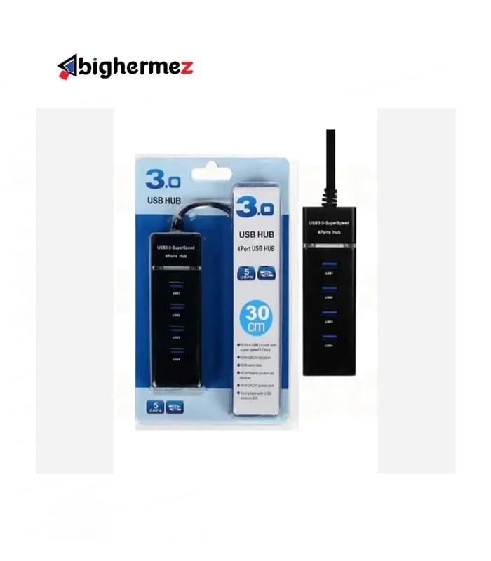 هاب 4 پورت USB3.0 سوپراسپید 30 سانتی متر مدل 1055