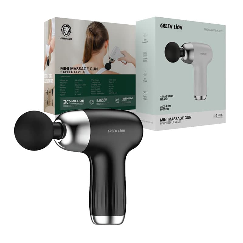 ماساژور تفنگی گرین لاین مدل Green Lion Mini Massage Gun GL-MG28