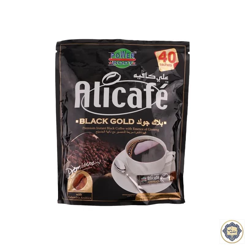 پودر قهوه فوری Black Gold علی کافه – 40 عدد