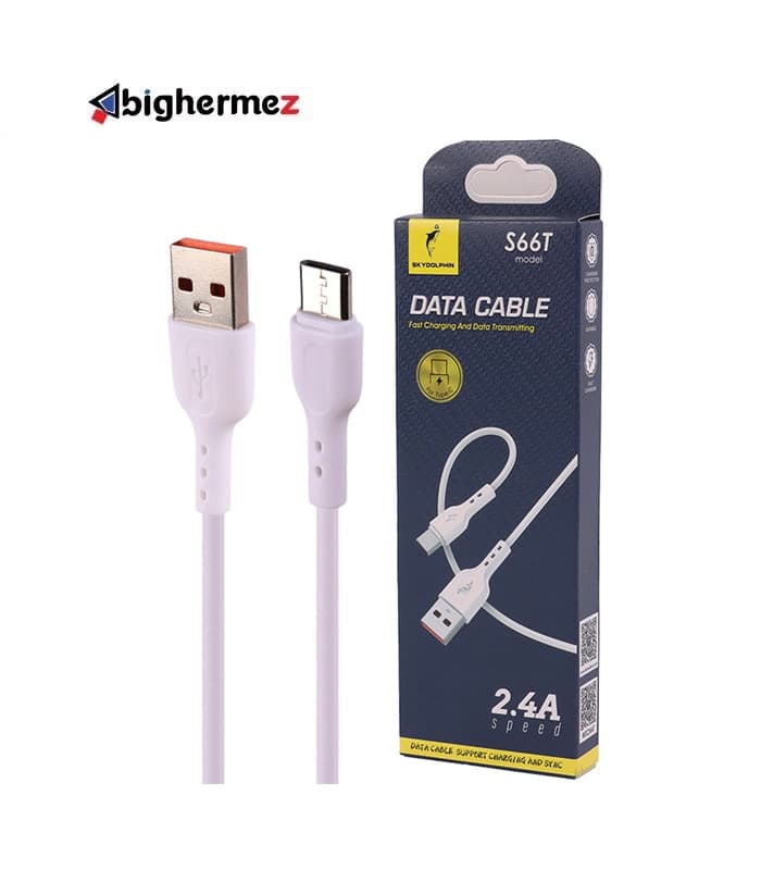 کابل شارژ TYPE-C اسکای دلفین مدل S66T — تصویر ۲