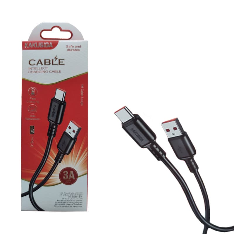 کابل شارژ و دیتا Type c فست 1متری KakuSiga KSC-982