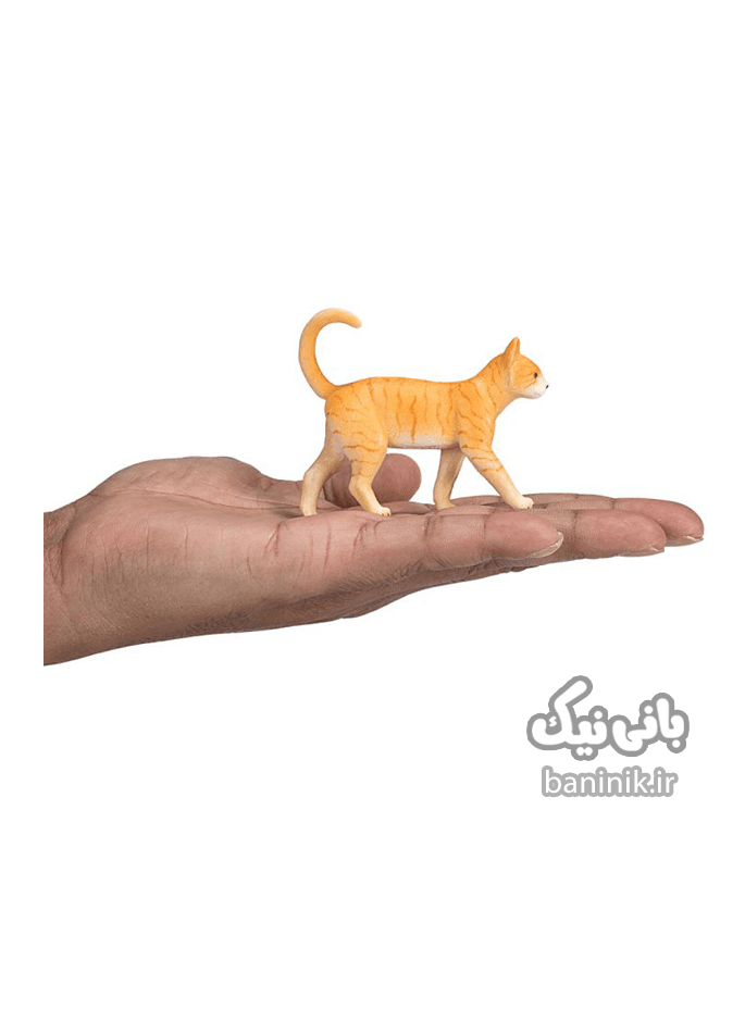 فیگور موجو سری گربه تابی Mojo Ginger Tabby Cat Figure — تصویر ۵