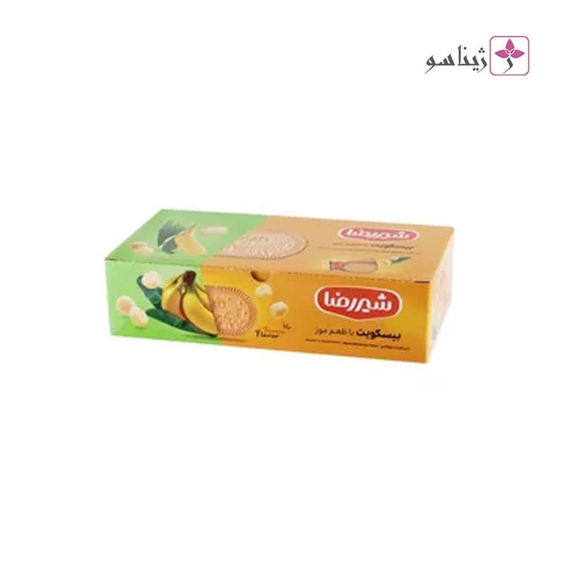 بیسکویت با طعم موز شیررضا – 600 گرم — تصویر ۲