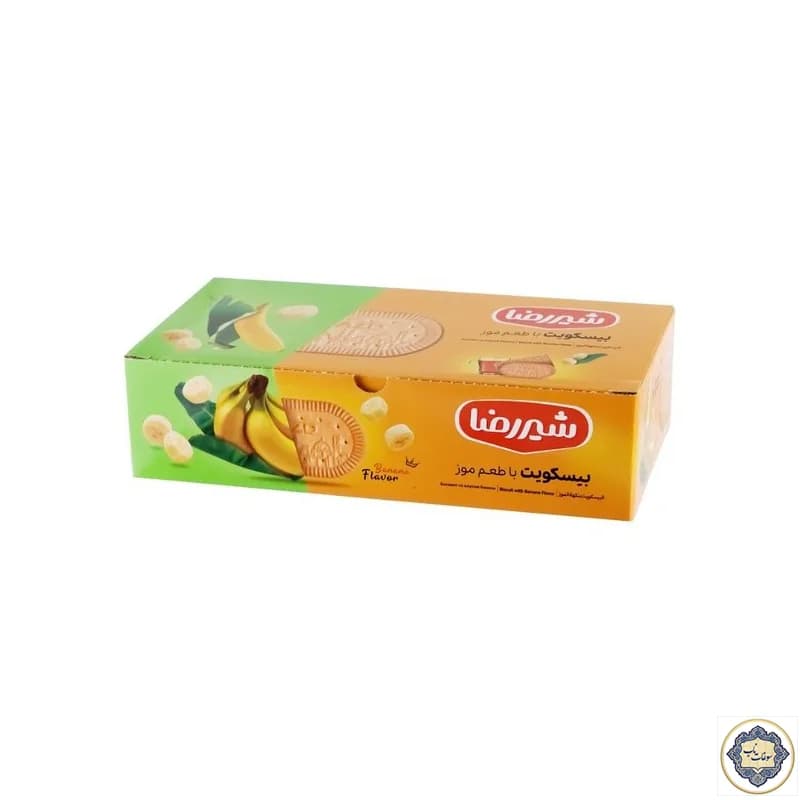 بیسکویت با طعم موز شیررضا – 600 گرم