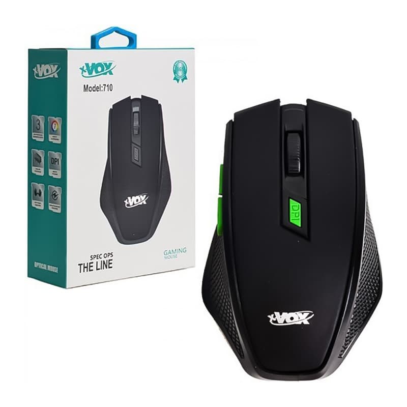 موس بیسیم ارگونومیک طرح گیمینگ Xvox 710