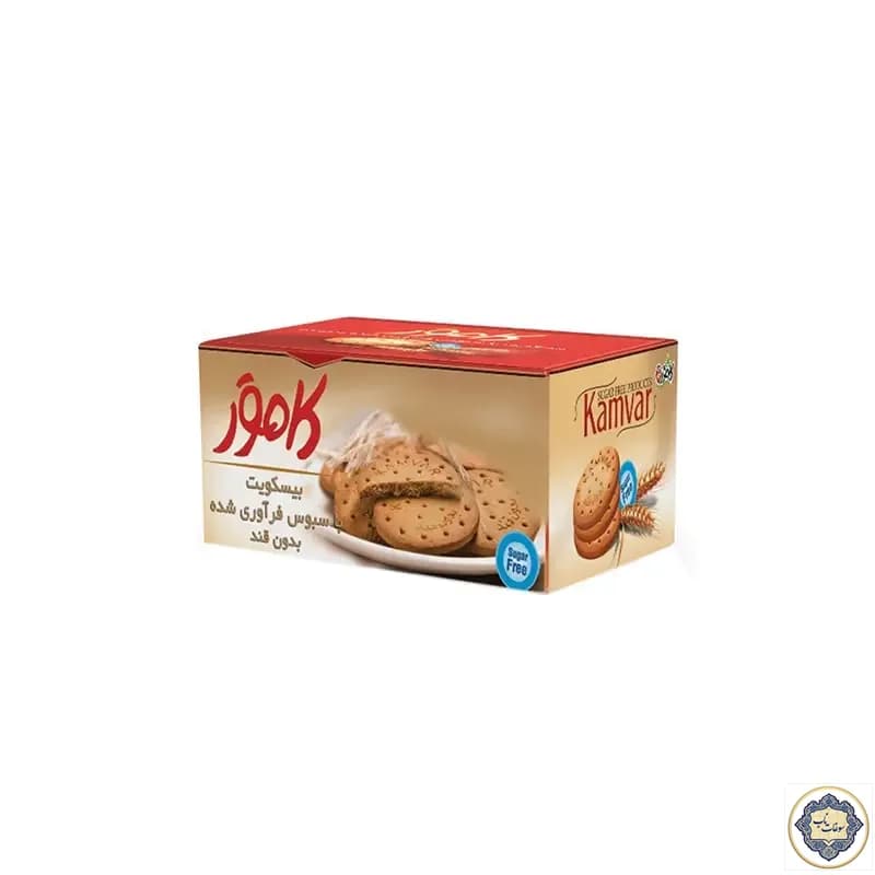 بیسکویت سبوسدار بدون قند کامور – 170 گرم