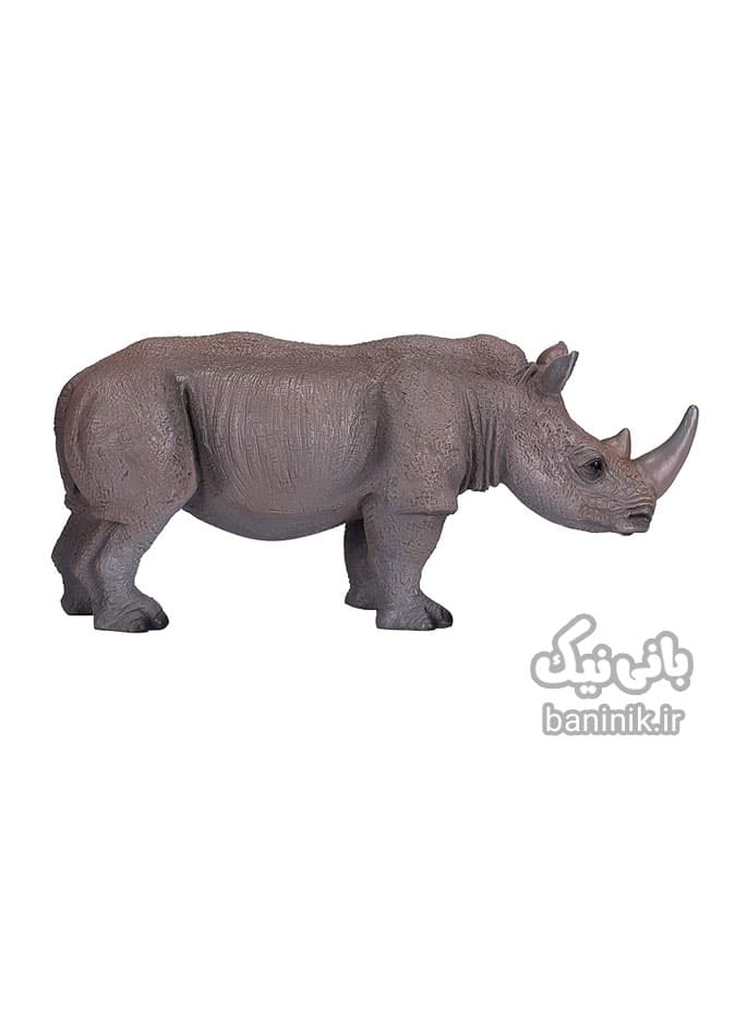 فیگور موجو سری کرگدن Mojo White Rhinoceros Figure — تصویر ۲