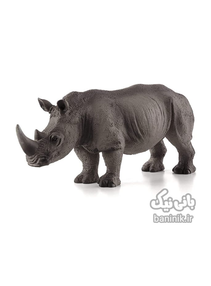فیگور موجو سری کرگدن Mojo White Rhinoceros Figure