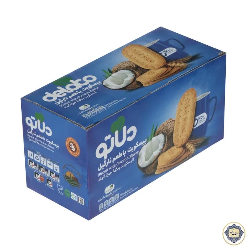 بیسکویت با طعم نارگیل دلاتو – 900 گرم