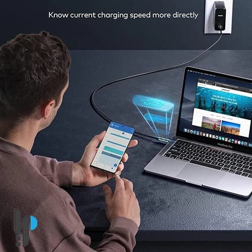 کابل شارژ تایپ سی 100 وات بیسوس Baseus Display CATSK-B طول 1 متر — تصویر ۷