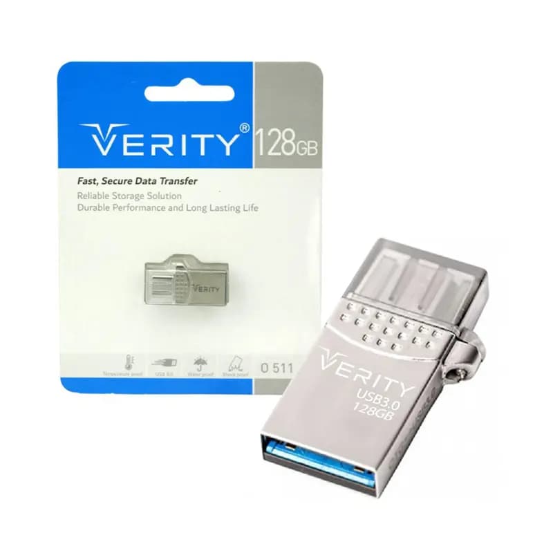 فلش 128 گیگ OTG Type-c مدل Verity O511 USB3.0