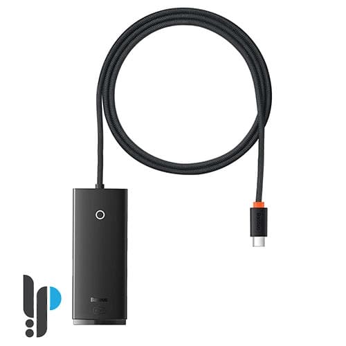 هاب 4 پورت بیسوس مدل Baseus WKQX030401 با کابل 1متری USB-C