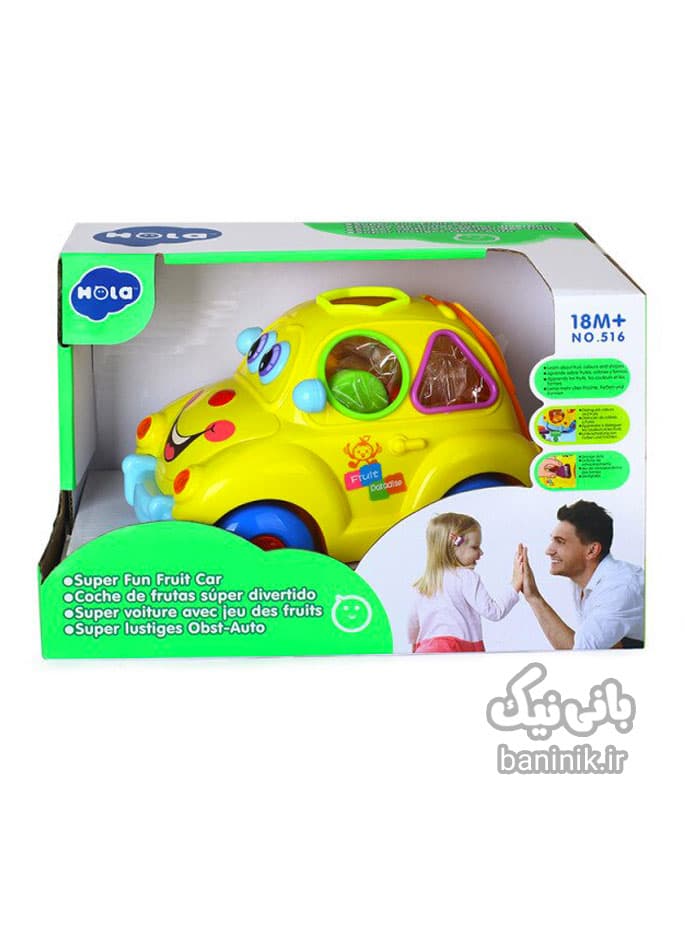 ماشین لگویی موزیکال هولی تویز Huile Toys Fruit Car — تصویر ۸