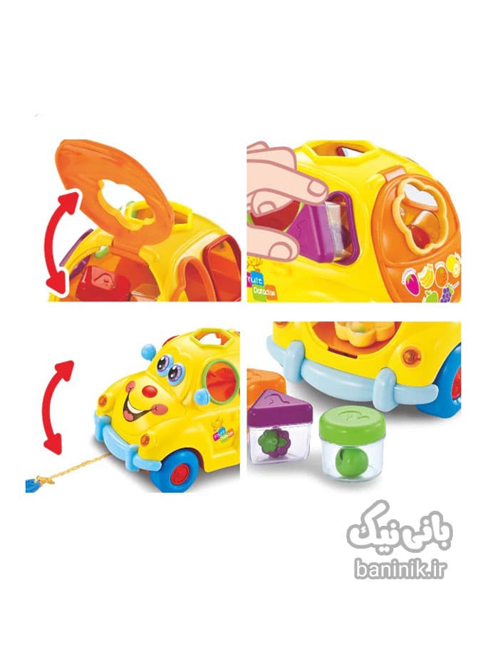 ماشین لگویی موزیکال هولی تویز Huile Toys Fruit Car — تصویر ۷