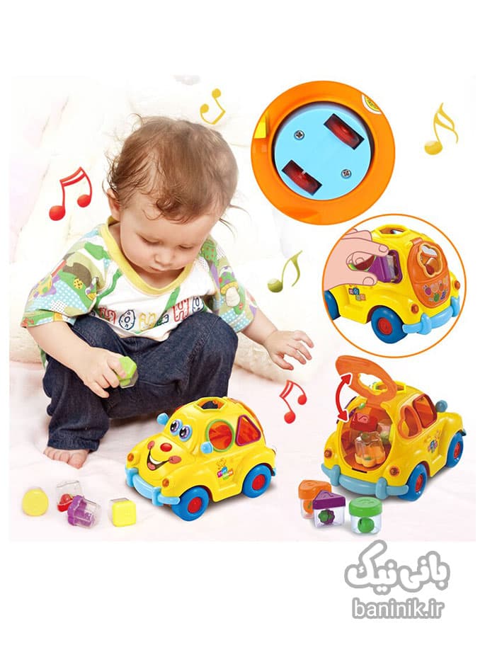 ماشین لگویی موزیکال هولی تویز Huile Toys Fruit Car — تصویر ۴