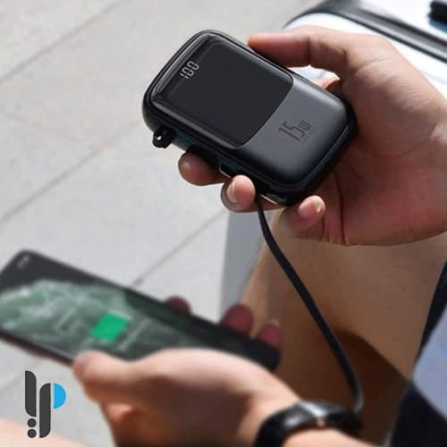 پاوربانک بیسوس مدل Baseus Qpow PPQD-B ظرفیت 10000mAh به‌همراه کابل لایتنینگ — تصویر ۵