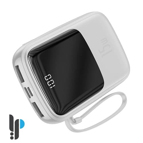 پاوربانک بیسوس مدل Baseus Qpow PPQD-B ظرفیت 10000mAh به‌همراه کابل لایتنینگ — تصویر ۴