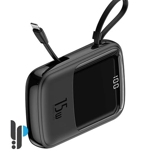 پاوربانک بیسوس مدل Baseus Qpow PPQD-B ظرفیت 10000mAh به‌همراه کابل لایتنینگ — تصویر ۶