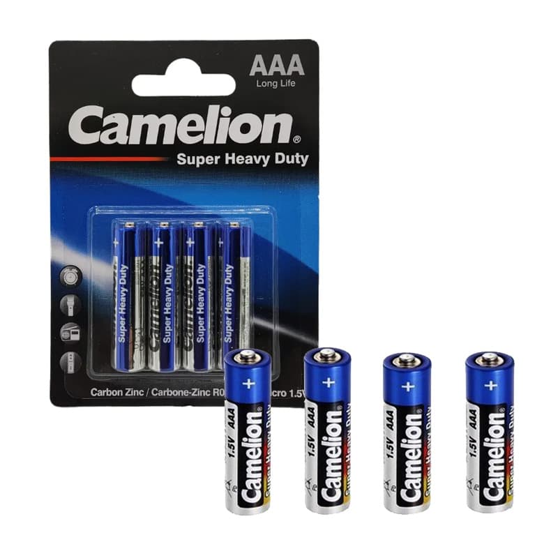 باتری نیم قلم 4عددکارتی Super Heavy Duty Camelion