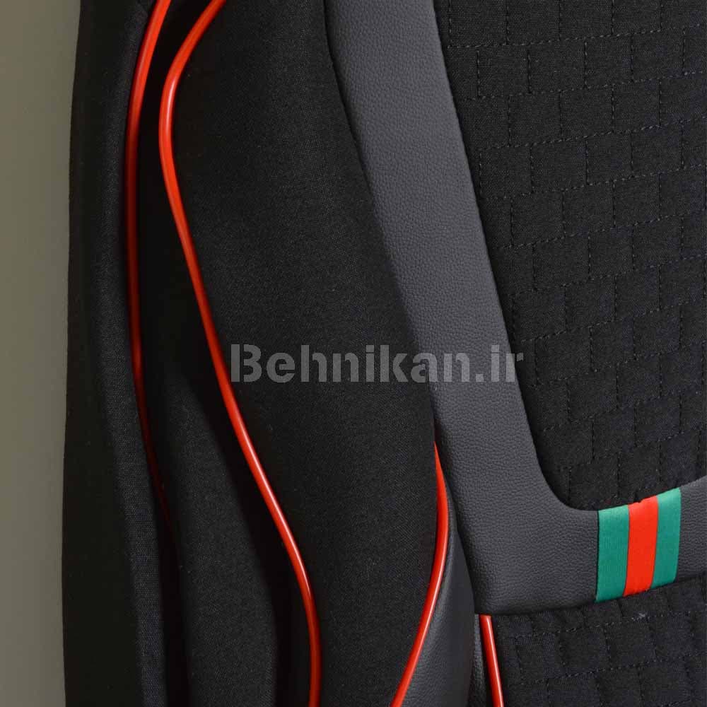روکش صندلی پارچه مازراتی طرح GUCCI برند رایکو مناسب برای شاهین کد 52641 — تصویر ۴