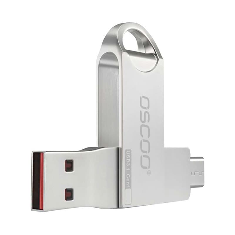 فلش 128 گیگ OTG Type-c مدل Oscoo Cu002 usb3.1 — تصویر ۲