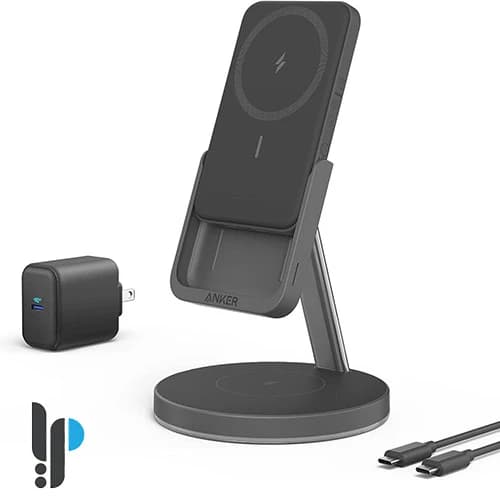 شارژر بی سیم و پاوربانک مگنتی انکر مدل 633 Magnetic Wireless Charger B25A7
