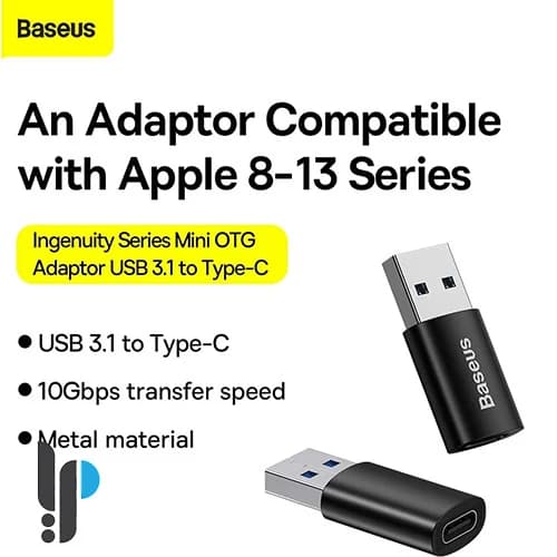 مبدل USB 3.1 به Type-C بیسوس مدل Zjjq000101 — تصویر ۵