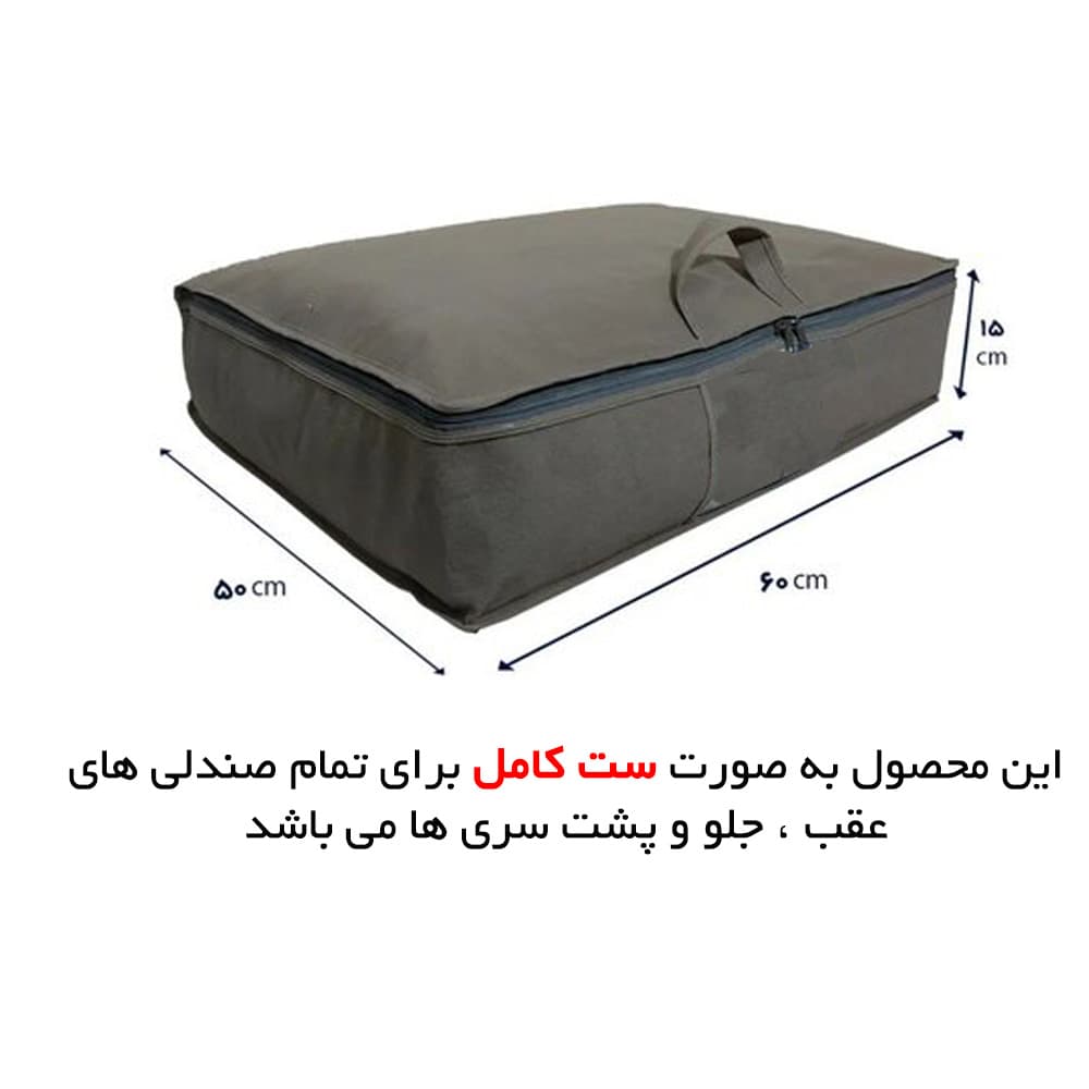 روکش صندلی پارچه برزنت سنگین طرح GUCCI برند رایکو مناسب ال90 کد 61576 — تصویر ۲