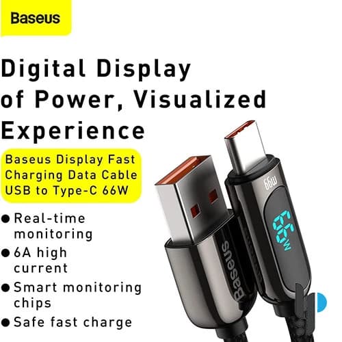 کابل تبدیل USB به USB-C بیسوس مدل CASX020101 طول 2 متر — تصویر ۲