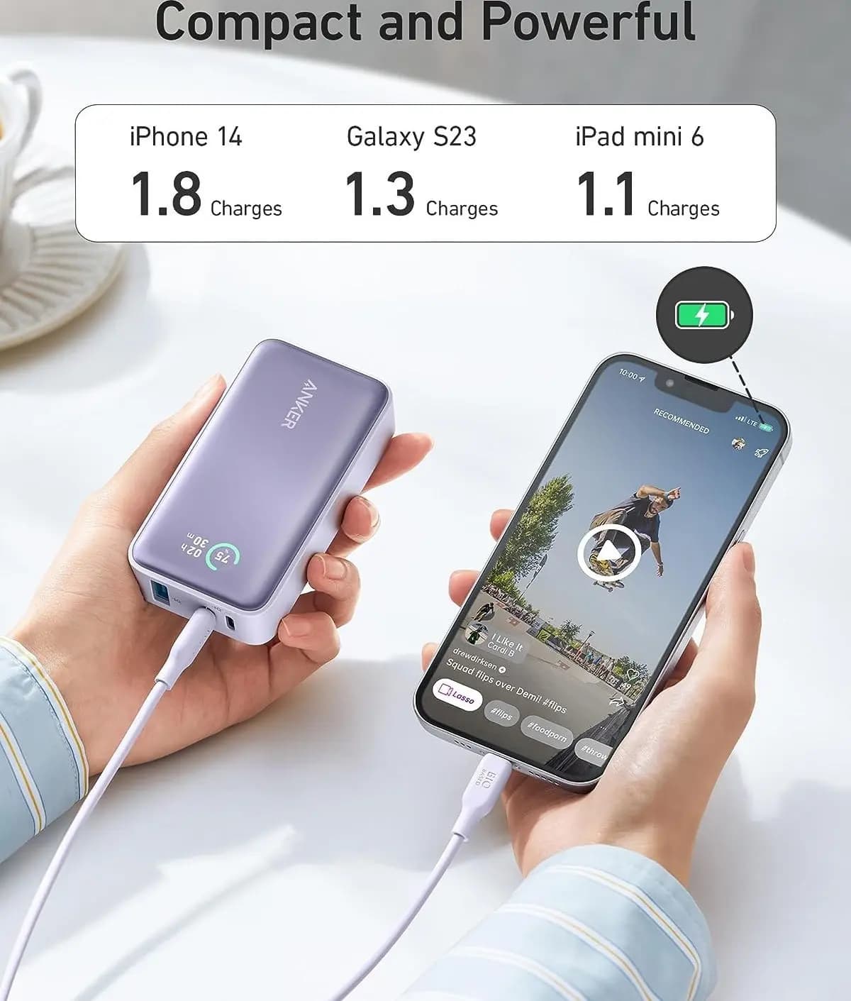 پاور بانک انکر 30 وات مدل Power Core 533 A1256 — تصویر ۳