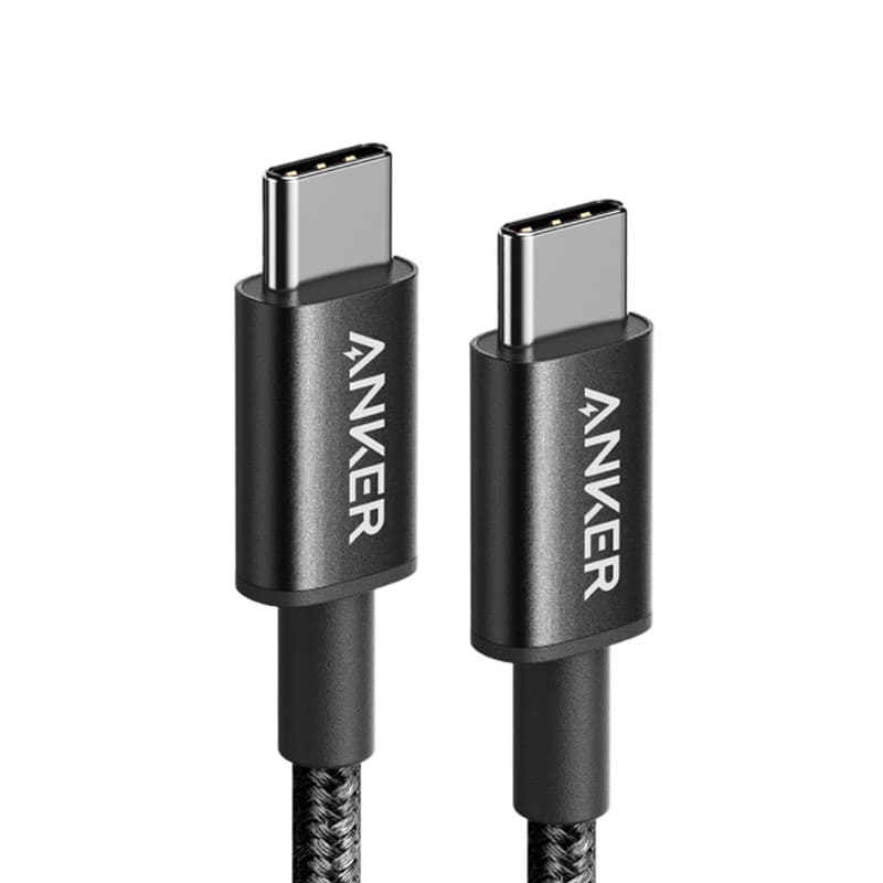 کابل شارژ و دیتا دو سر Type-C سوپر فست 1متری کنفی ضخیم 1متری ANKER A8752 — تصویر ۲