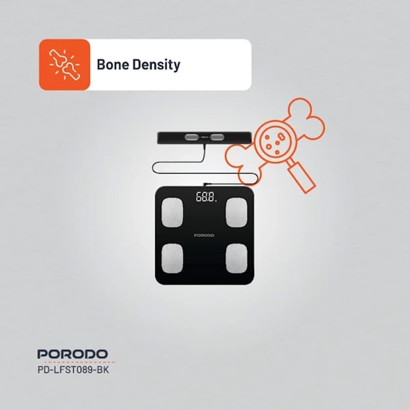 ترازو هوشمند دیجیتال پرودو مدل Porodo Lifestyle Precise Analysis Smart Scale LFS089 — تصویر ۶