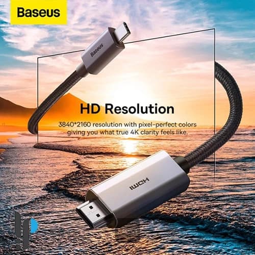 کابل تایپ سی به HDMI بیسوس مدل Wkgq01010 طول 2 متر — تصویر ۵