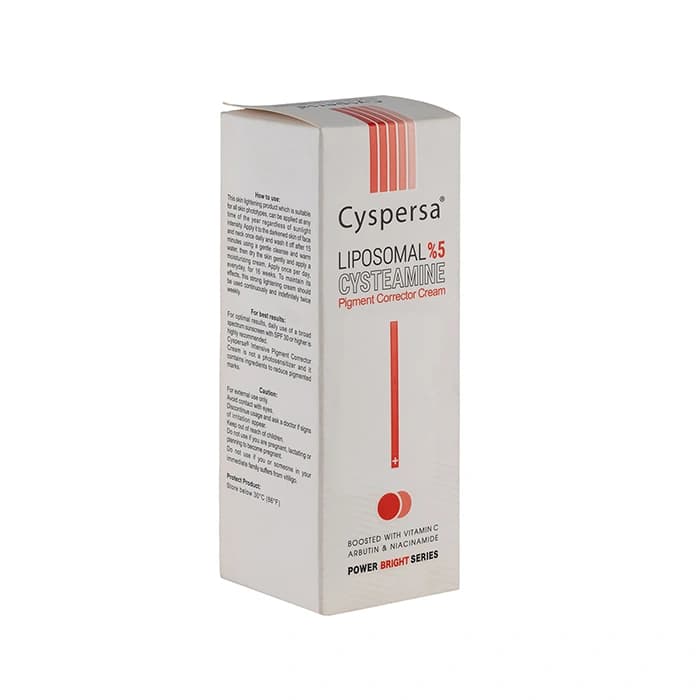 کرم ضد لک سیسپرسا مدل Cysteamine حجم ۵۰ میلی لیتر — تصویر ۲