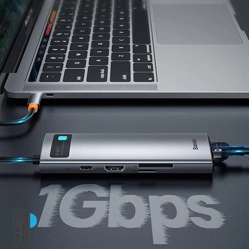 هاب 8 پورت USB-C بیسوس مدل CAHUB-CV0G — تصویر ۴