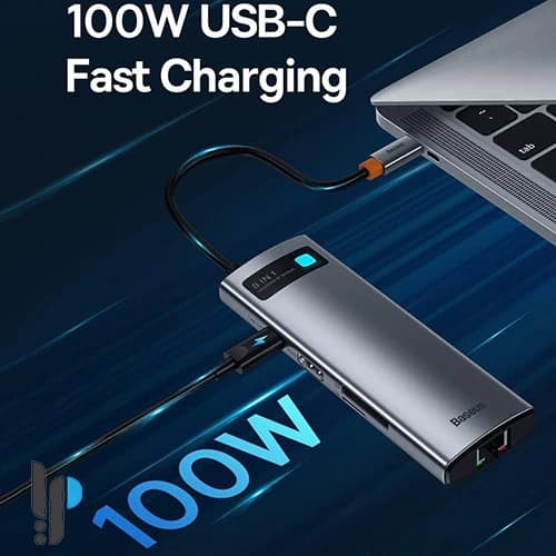 هاب 8 پورت USB-C بیسوس مدل CAHUB-CV0G — تصویر ۵