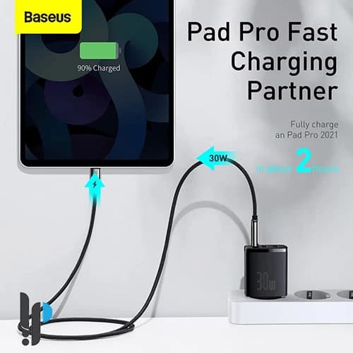 شارژر دیواری ۳۰ واتی بیسوس مدل Baseus Compact Quick Charger 2U+C CCXJ — تصویر ۵