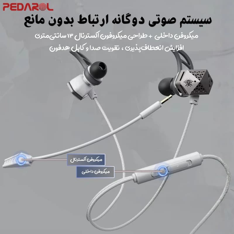 هندزفری گیمینگ پلکستون Plextone M416 Dual Mic — تصویر ۳