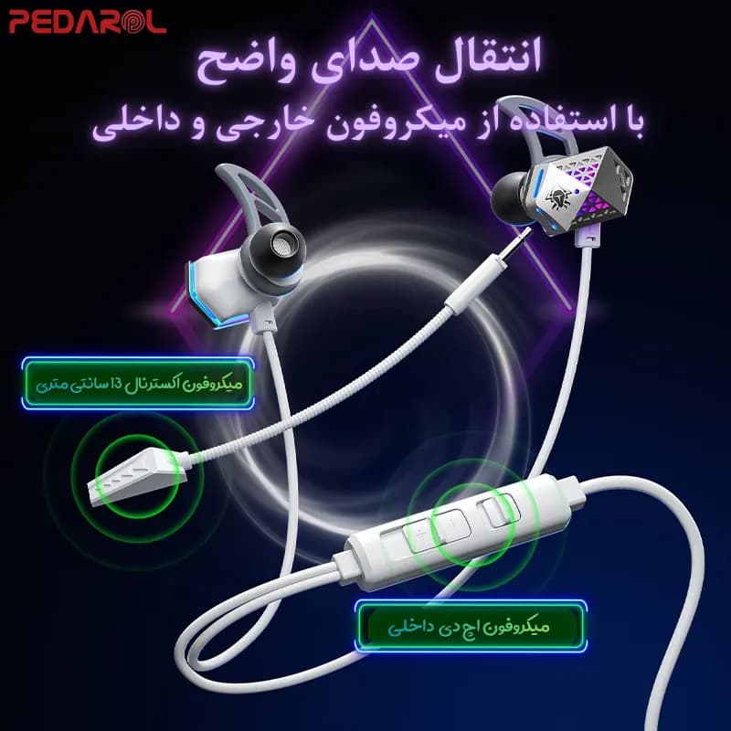 هندزفری گیمینگ پلکستون مدل Plextone RX3 SpaceShip — تصویر ۴