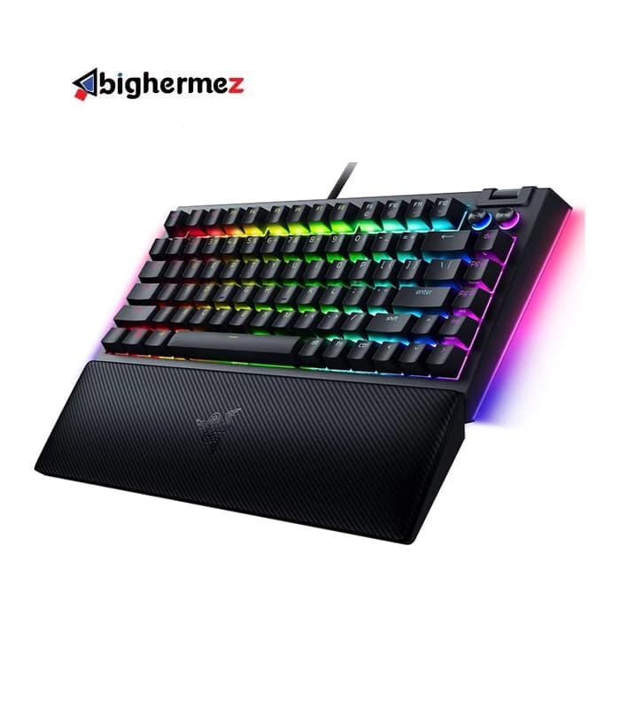 کیبورد باسیم مخصوص بازی ریزر مدل BLACKWIDOW V4 75% — تصویر ۲