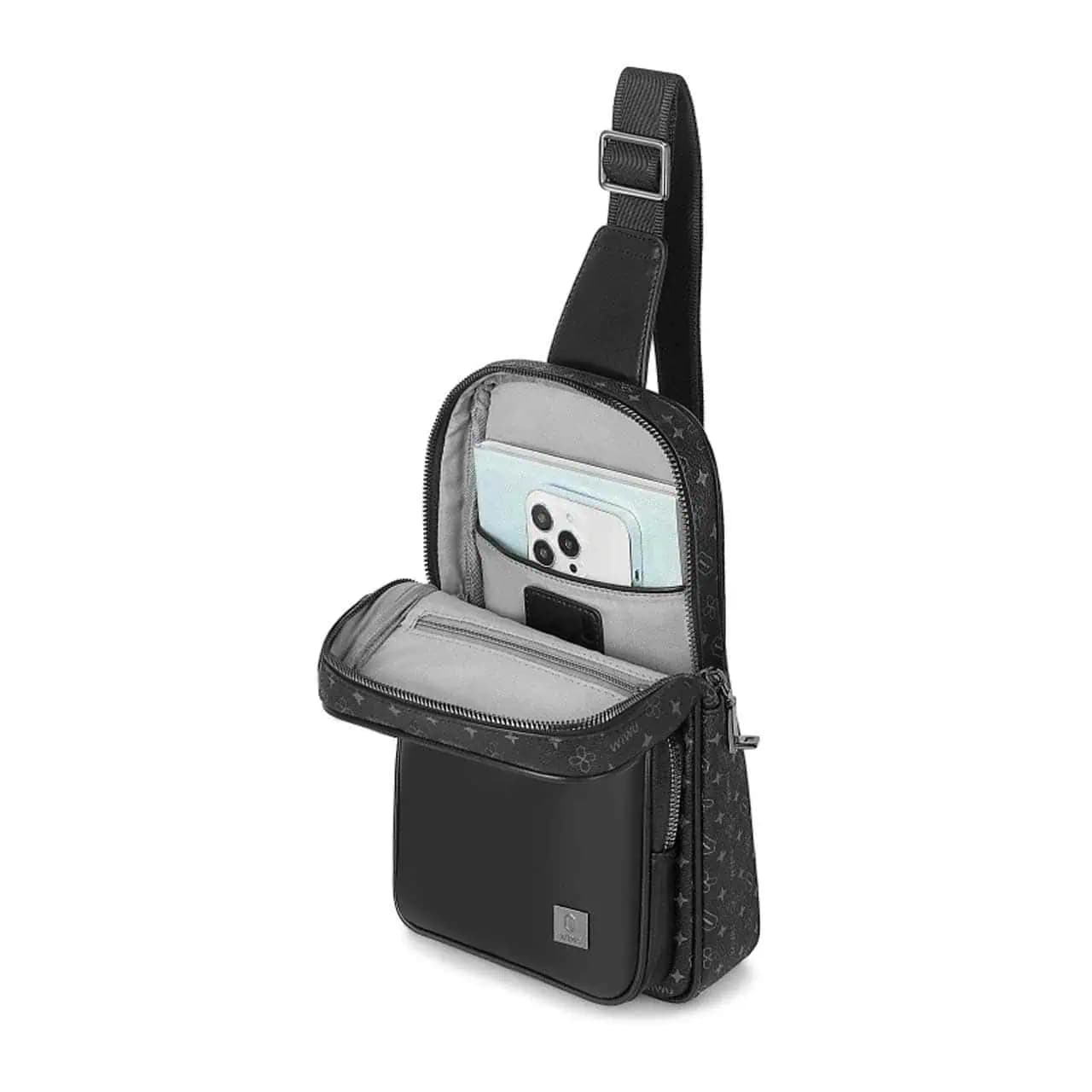 کیف تک بند ویوو مدل Print Lock Crossbody Bag – مشکی — تصویر ۵
