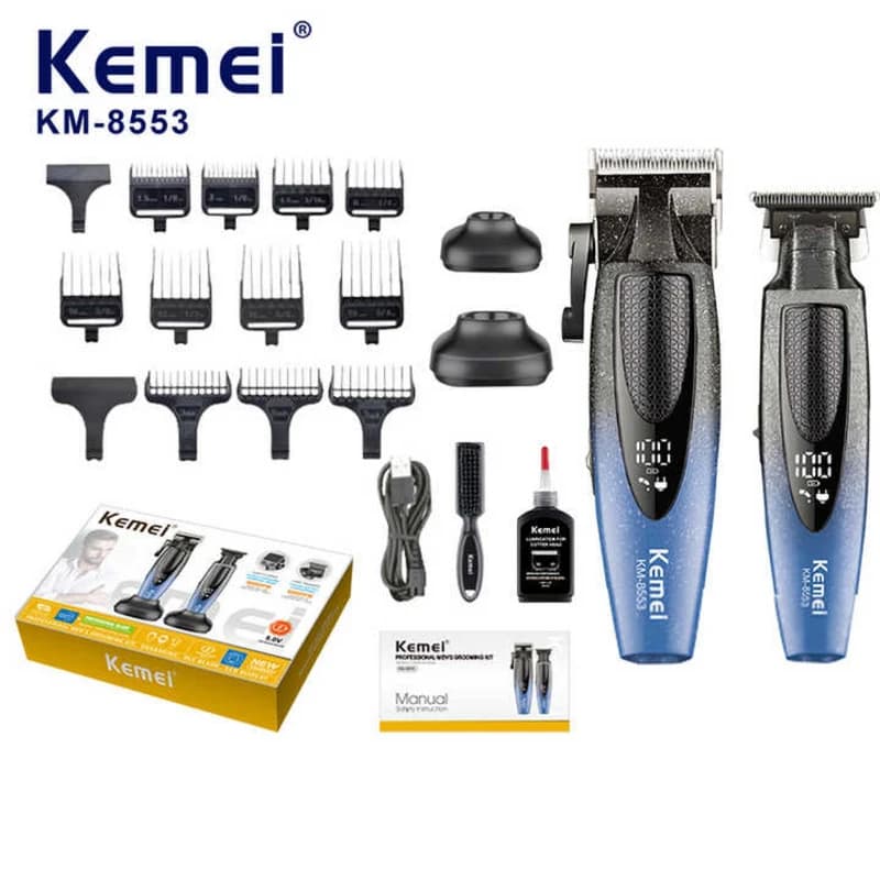 ست ماشین اصلاح حجم زن و خط زن کیمی Km-8552 — تصویر ۶