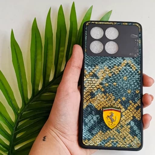گارد گوشی Poco x6 pro طرح سوسماری رنگ طلایی و سبز قاب و کاور موبایل