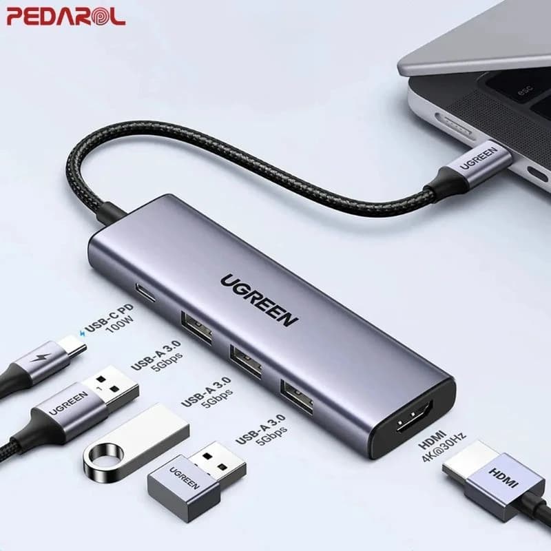 هاب 5 پورت USB-C یوگرین مدل CM511 کد 15597 — تصویر ۷
