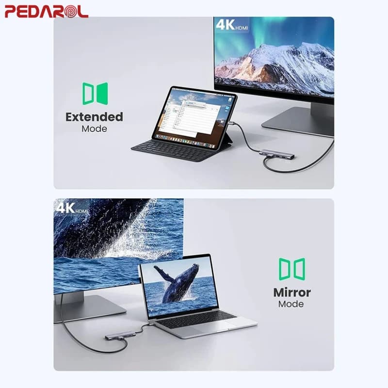 هاب 6 پورت USB-C یوگرین مدل CM195 کد70411 — تصویر ۶