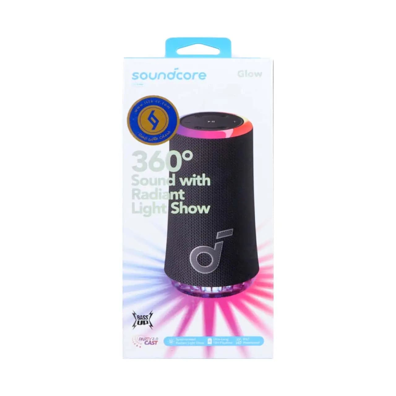 اسپیکر بی سیم انکر مدل GLOW A3166011 – مشکی — تصویر ۷