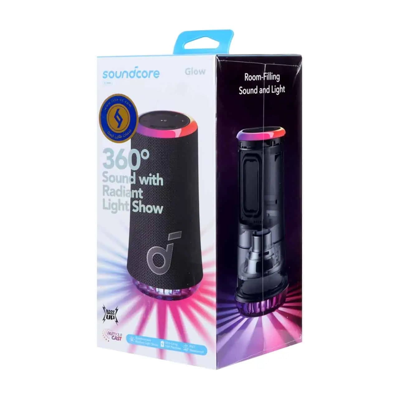 اسپیکر بی سیم انکر مدل GLOW A3166011 – مشکی — تصویر ۸