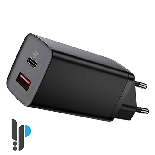 شارژر دیواری ۶۵ واتی بیسوس مدل Baseus GaN2 Lite CCGAN2L-B EU
