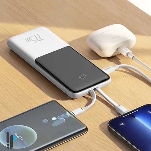 پاوربانک ۲۲.۵ واتی بیسوس مدل Baseus Elf Digital Display PPJL0100 ظرفیت ۱۰۰۰۰ میلی آمپر ساعت — تصویر ۵