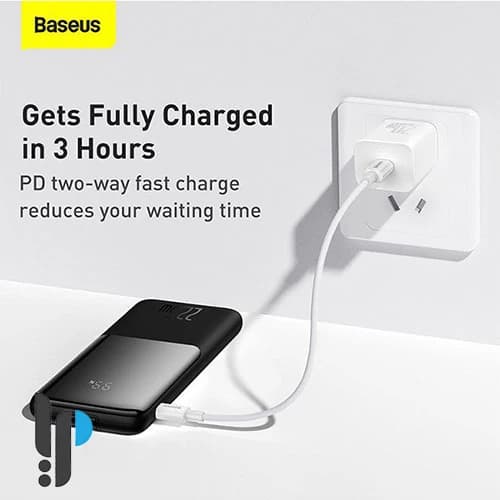 پاوربانک ۲۲.۵ واتی بیسوس مدل Baseus Elf Digital Display PPJL0100 ظرفیت ۱۰۰۰۰ میلی آمپر ساعت — تصویر ۶
